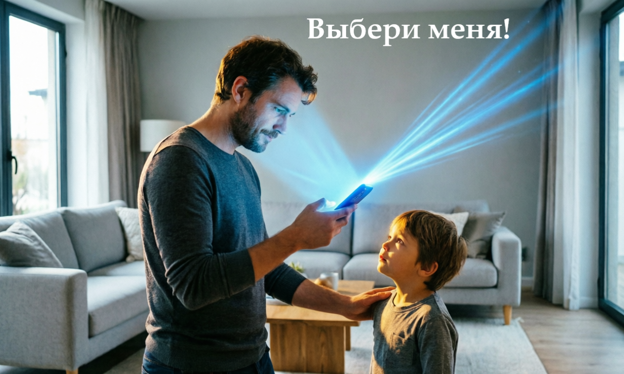 Мама, ты любишь телефон больше меня?